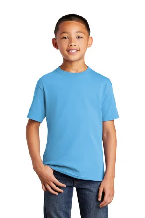 Port & Company Youth Core Short Sleeve Crewneck T-Shirt - Aquatic Blue