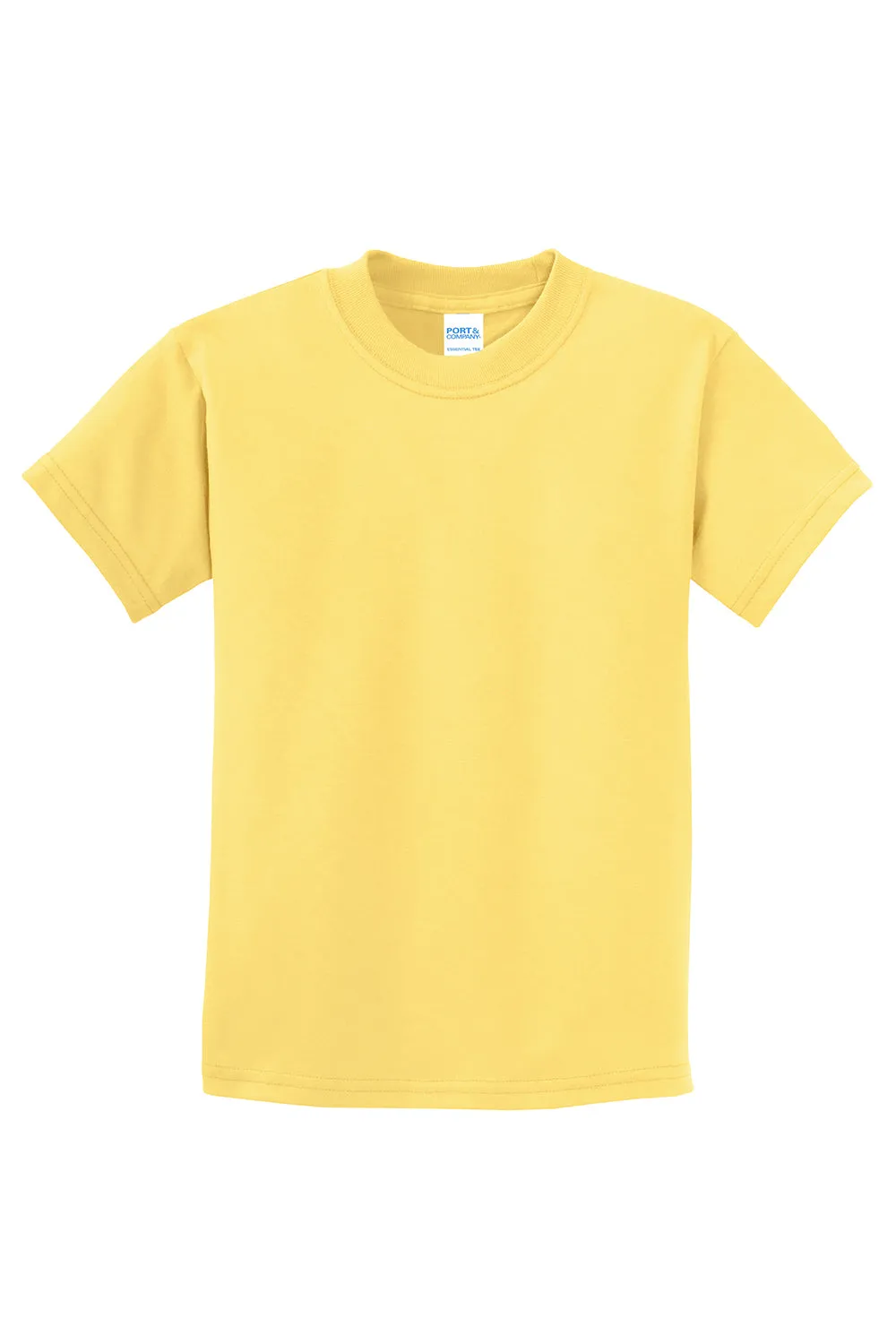 Port & Company Youth Essential Short Sleeve Crewneck T-Shirt - Daffodil Yellow