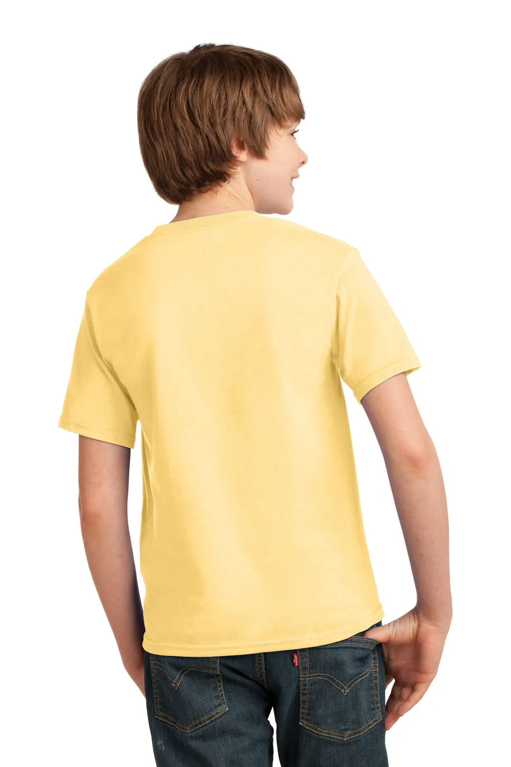 Port & Company Youth Essential Short Sleeve Crewneck T-Shirt - Daffodil Yellow