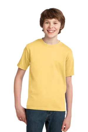 Port & Company Youth Essential Short Sleeve Crewneck T-Shirt - Daffodil Yellow