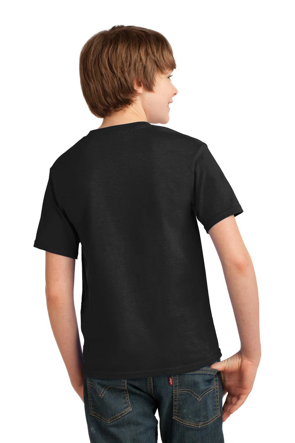 Port & Company Youth Essential Short Sleeve Crewneck T-Shirt - Jet Black