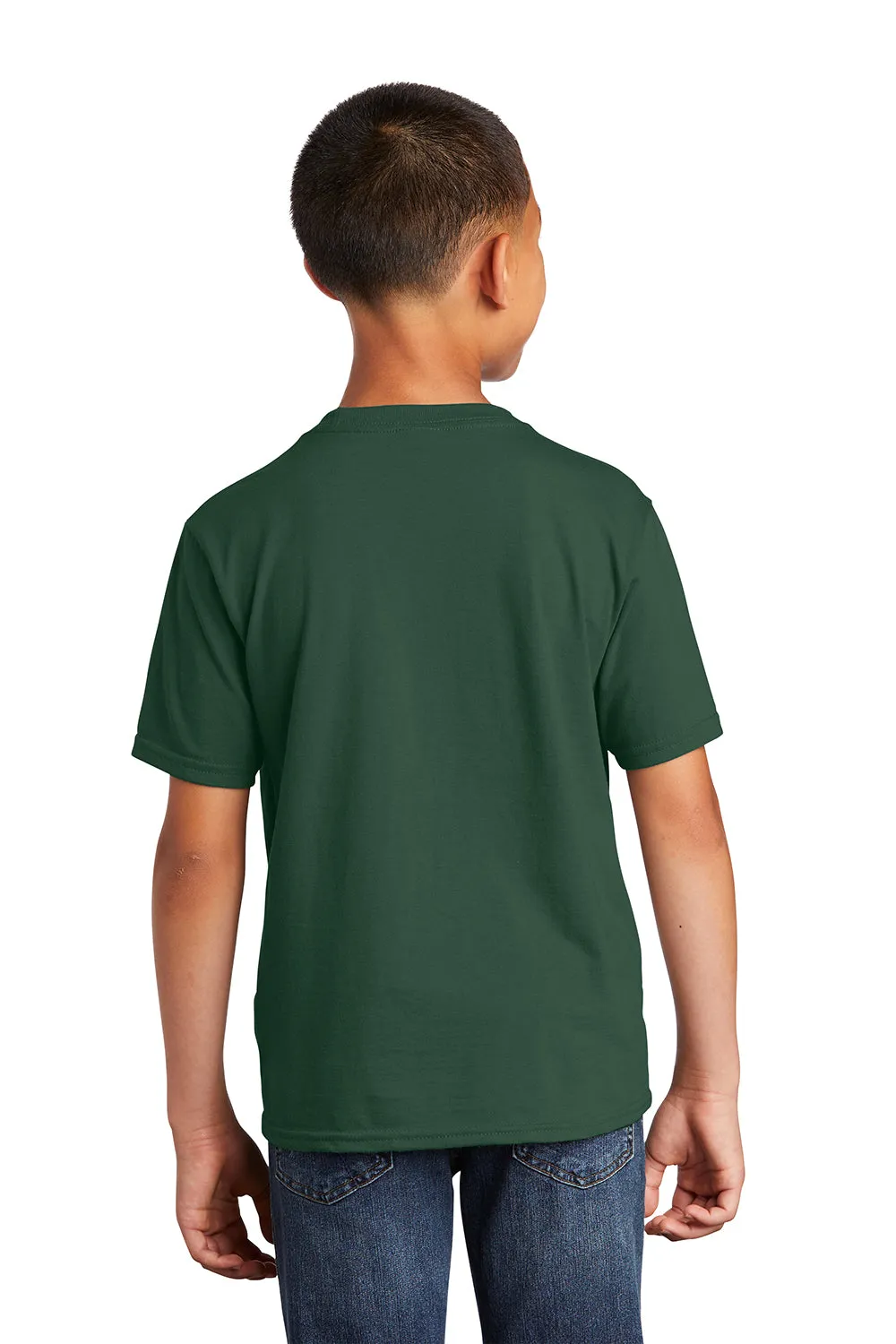 Port & Company Youth Fan Favorite Short Sleeve Crewneck T-Shirt - Forest Green