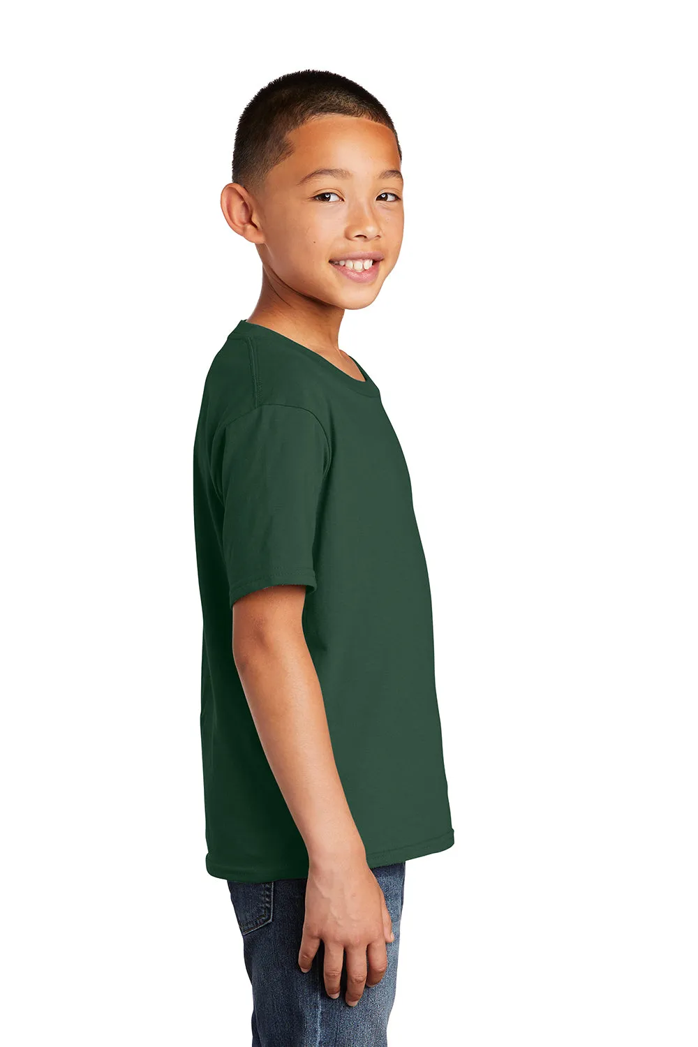 Port & Company Youth Fan Favorite Short Sleeve Crewneck T-Shirt - Forest Green