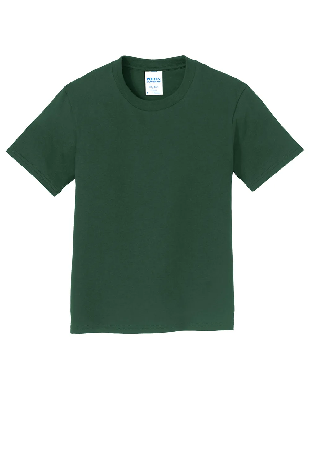 Port & Company Youth Fan Favorite Short Sleeve Crewneck T-Shirt - Forest Green