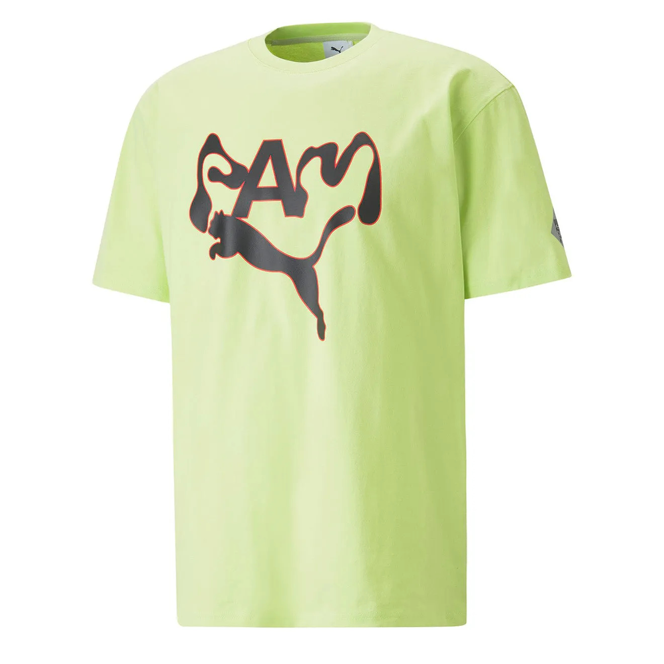 Puma x P.A.M Womens Graphic T-Shirt Green Lily