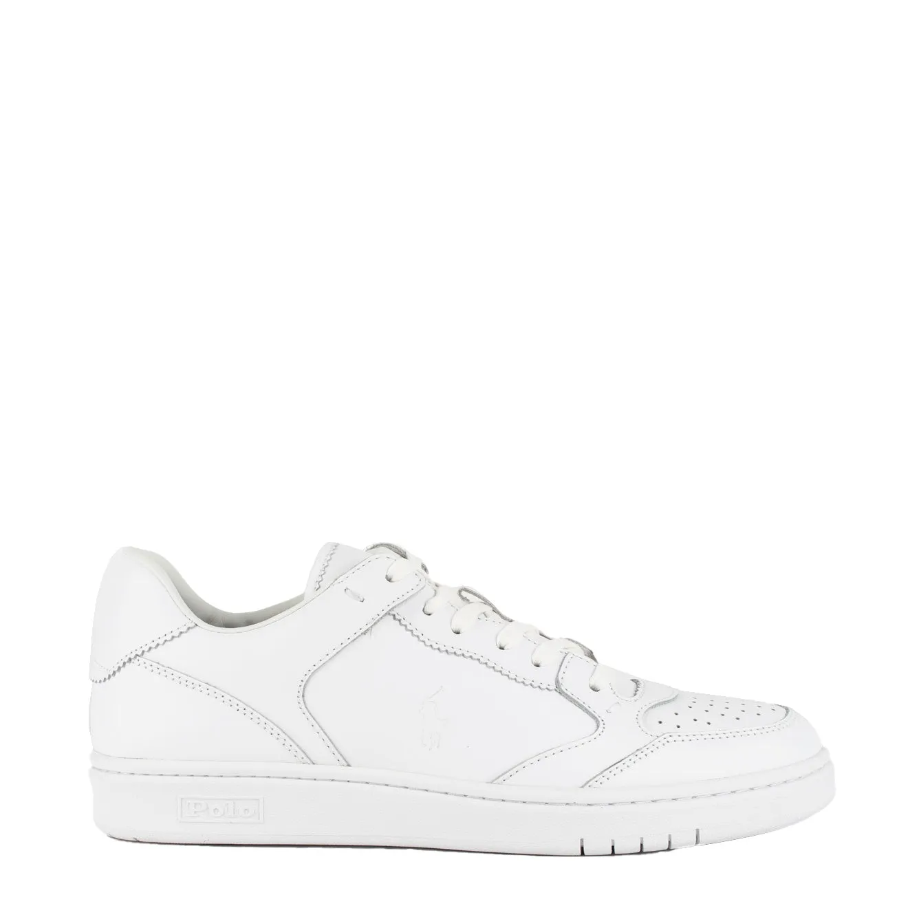 Ralph Lauren Court Lux Low Top Lace Trainer White