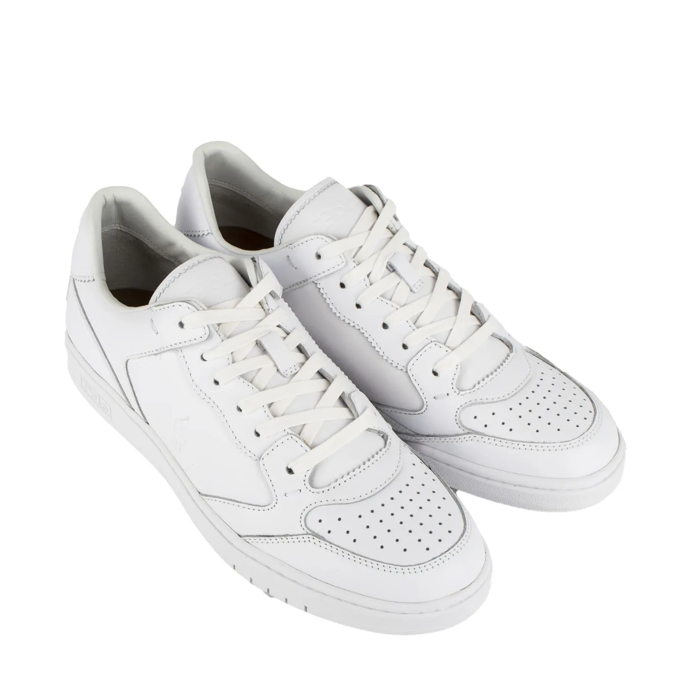 Ralph Lauren Court Lux Low Top Lace Trainer White