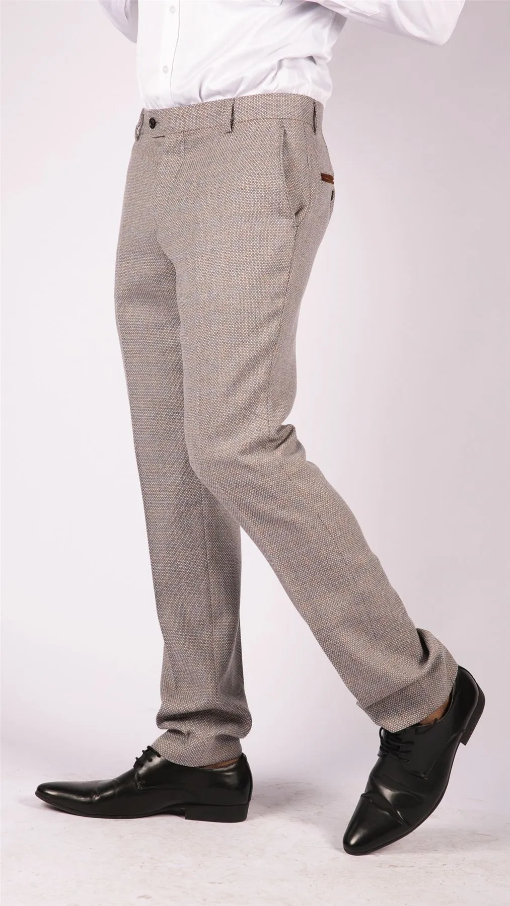Ralph Tweed Check Vintage Trousers