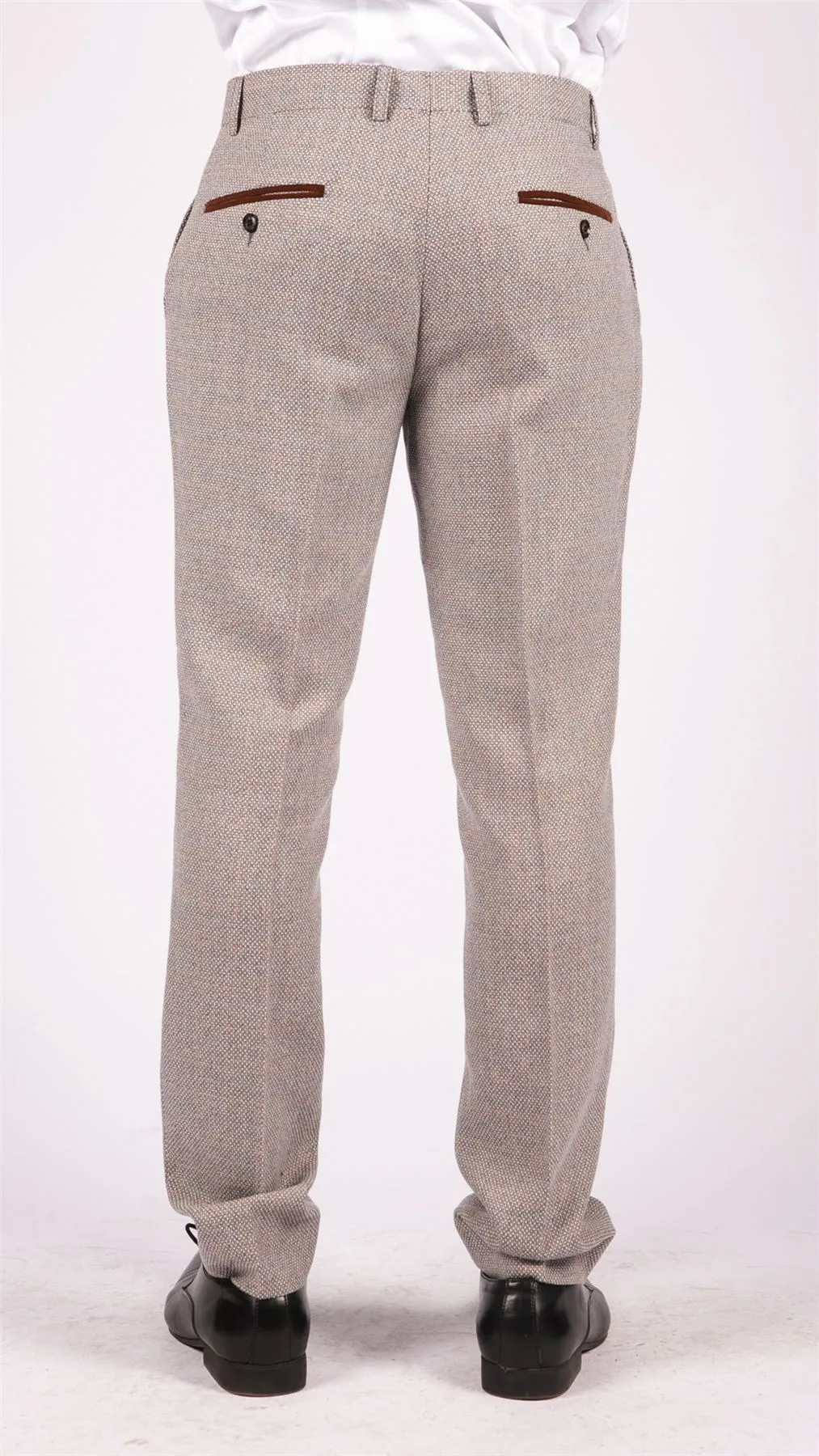 Ralph Tweed Check Vintage Trousers
