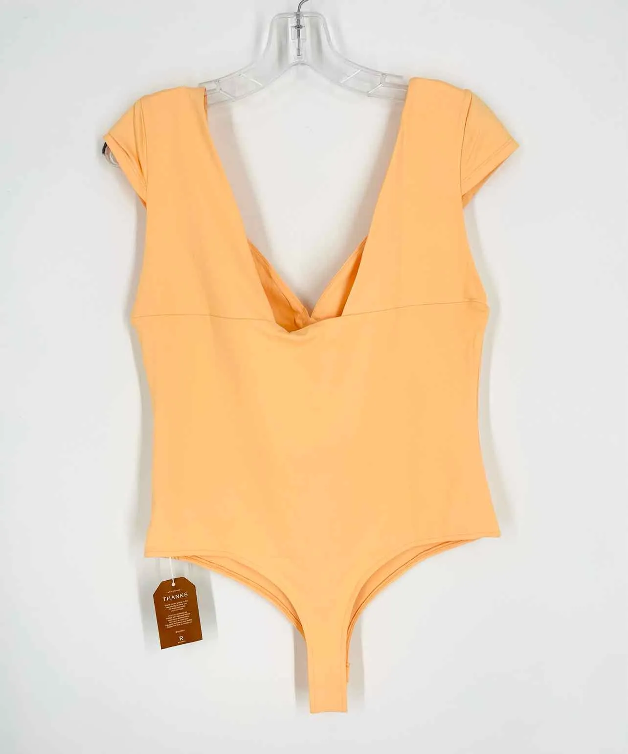 Reoria Size XL Peach Cap Sleeve NEW Tops Bodysuit