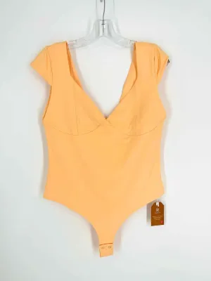 Reoria Size XL Peach Cap Sleeve NEW Tops Bodysuit