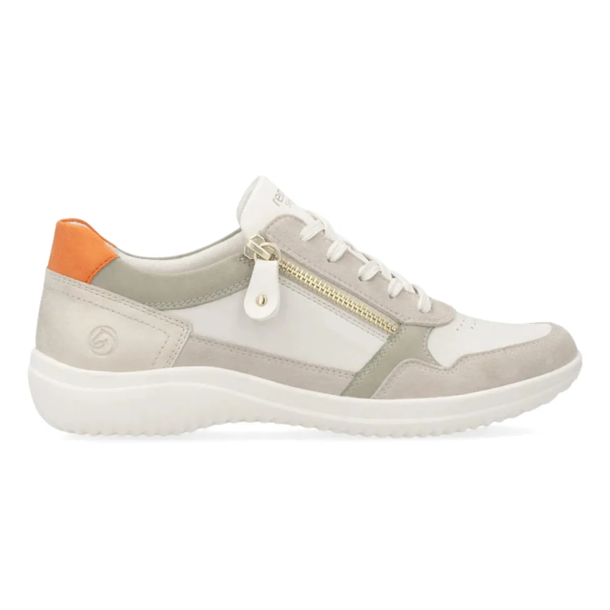 Rieker Women's Louann D1E06-80 Clay/Off-White/Sage/Shell/Orange