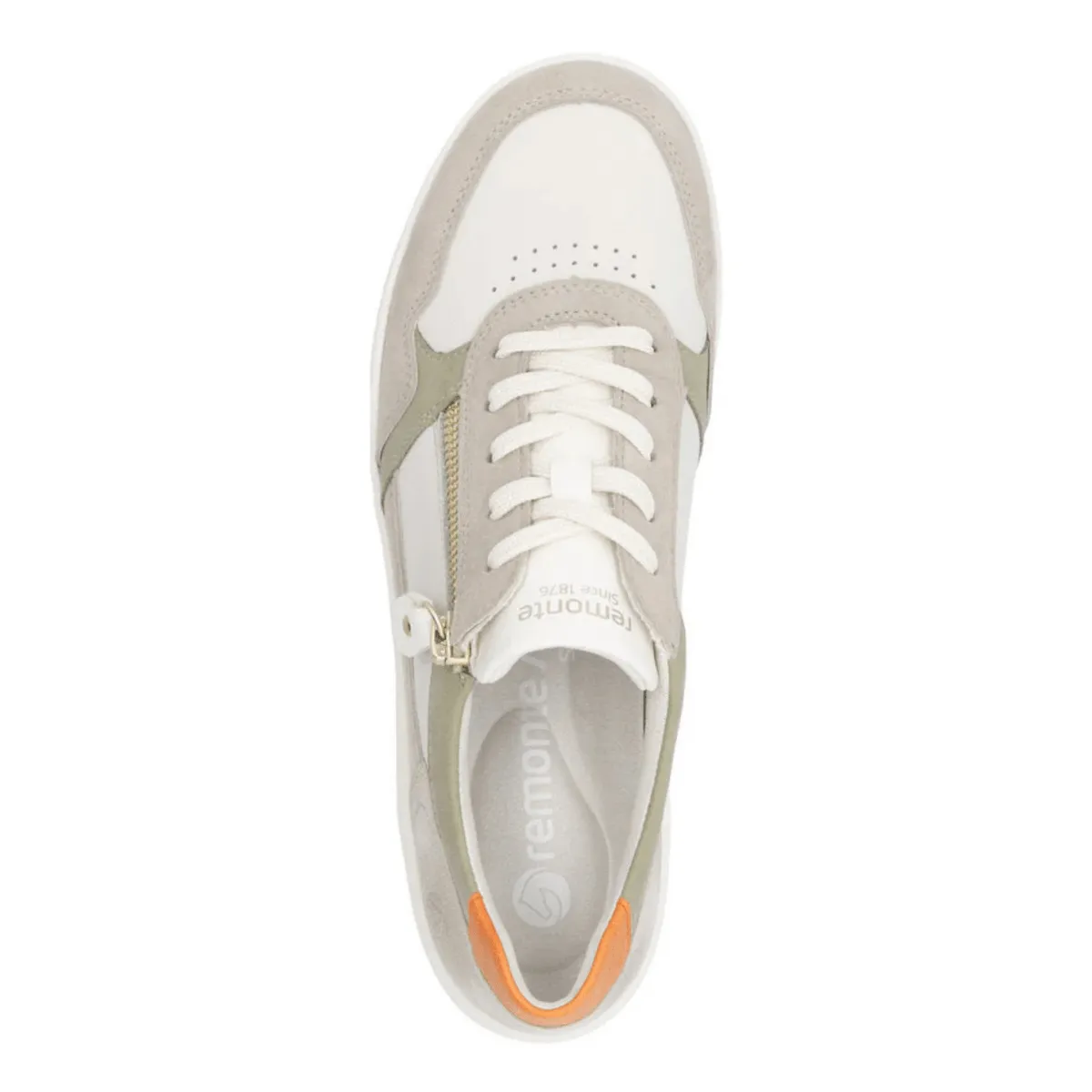 Rieker Women's Louann D1E06-80 Clay/Off-White/Sage/Shell/Orange