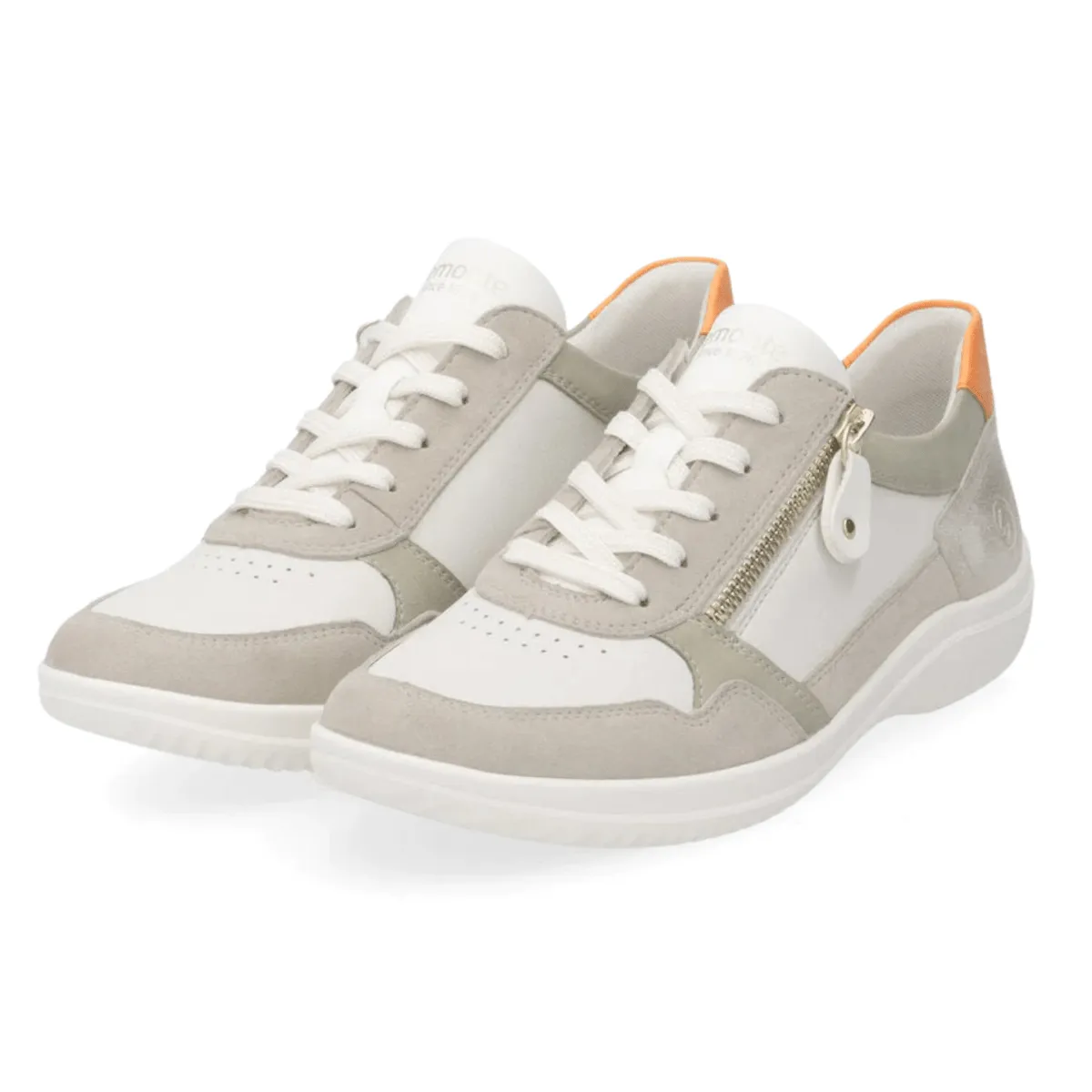 Rieker Women's Louann D1E06-80 Clay/Off-White/Sage/Shell/Orange