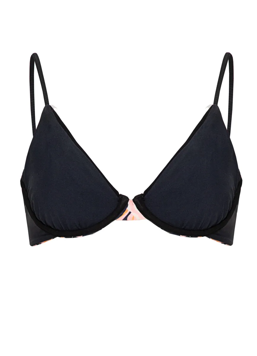 Rose Petals Dainty Underwire Bikini Top
