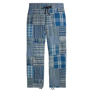 RRL By Ralph Lauren Stratford Flat Front Indigo / Creme Multi