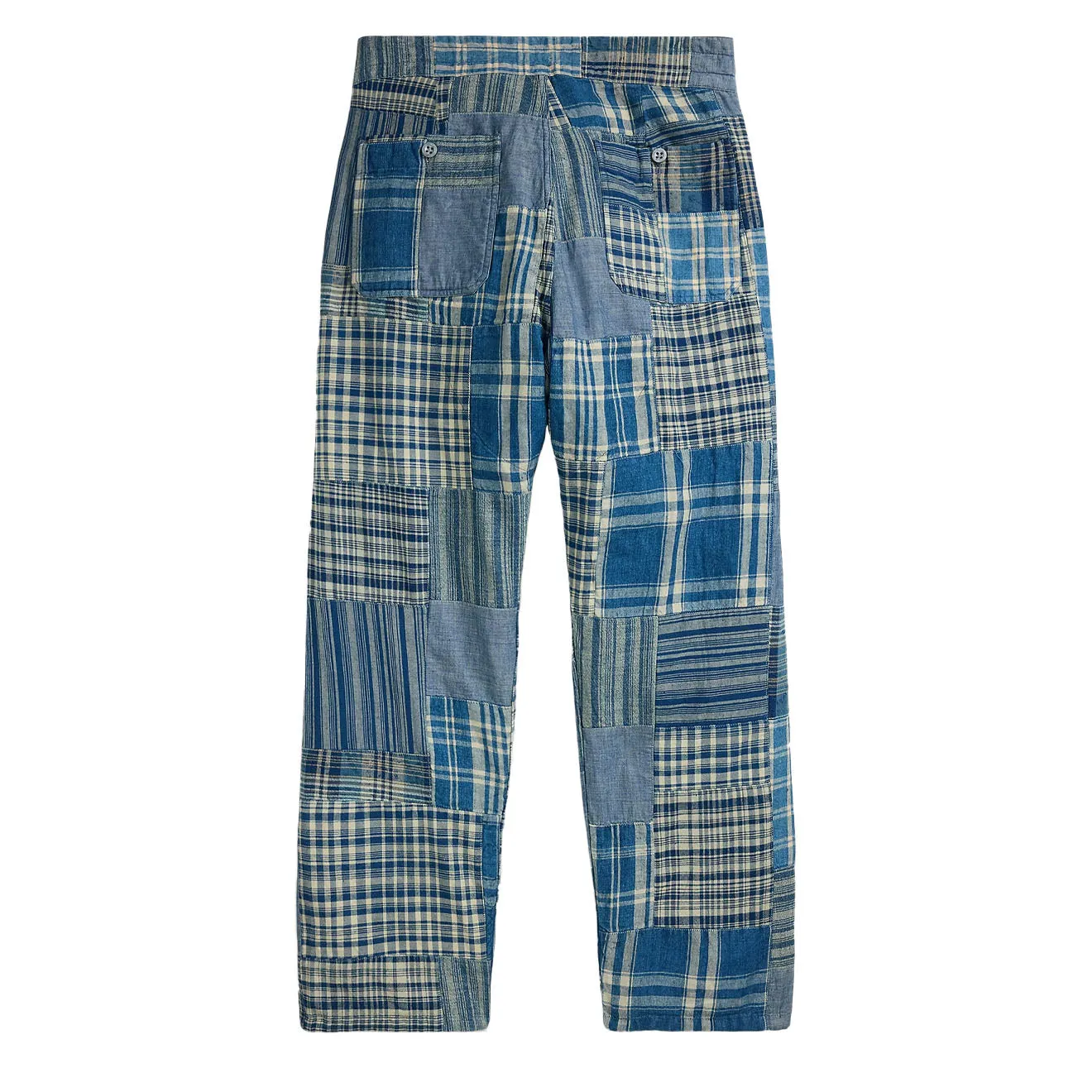 RRL By Ralph Lauren Stratford Flat Front Indigo / Creme Multi