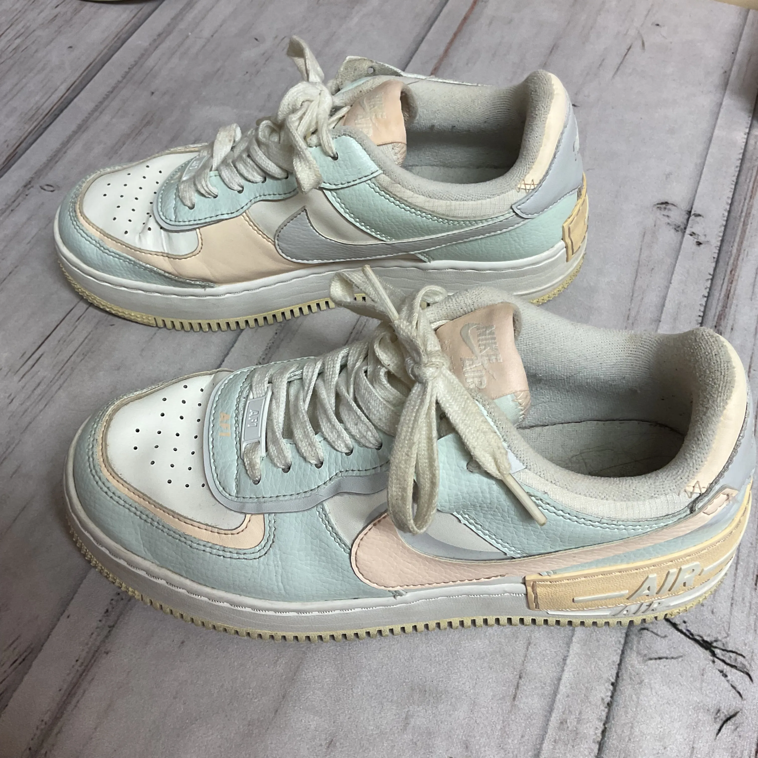 Shoes Sneakers By Nike In Blue & Pink, Size:8 nike