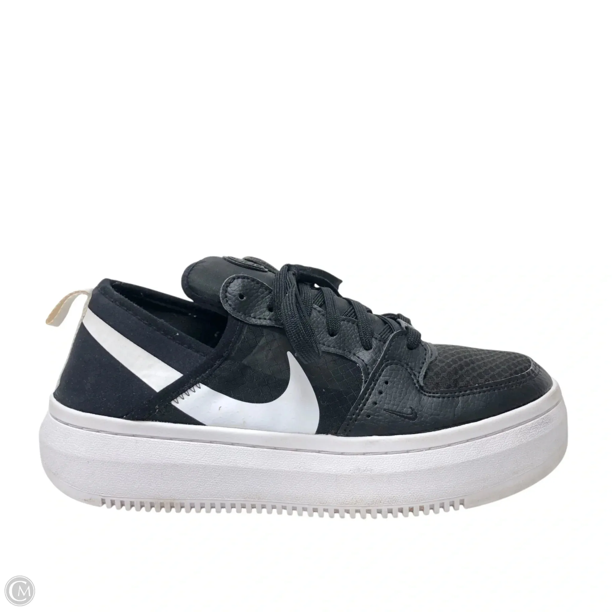 Shoes Sneakers Platform By Nike In Black & White, Size: 9 nike