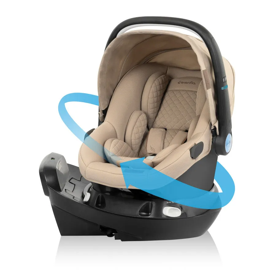 Shyft Intuiti  Travel System featuring Revolve180 LiteMax NXT with SensorySoothe Green and Gentle