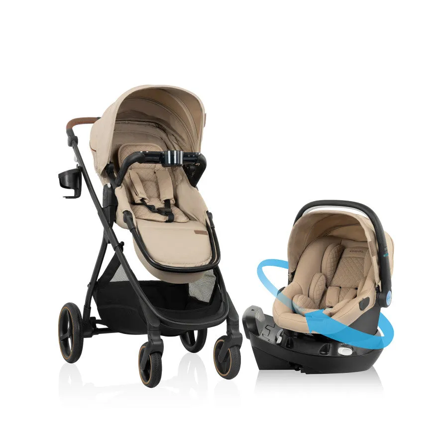 Shyft Intuiti  Travel System featuring Revolve180 LiteMax NXT with SensorySoothe Green and Gentle