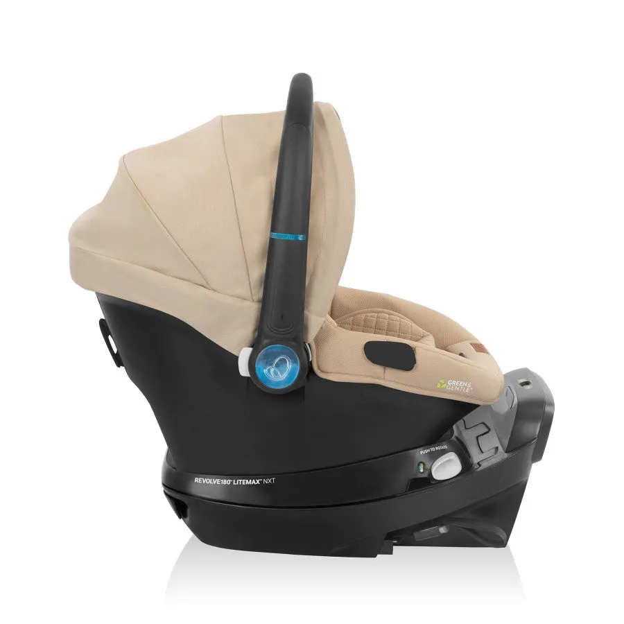 Shyft Intuiti  Travel System featuring Revolve180 LiteMax NXT with SensorySoothe Green and Gentle