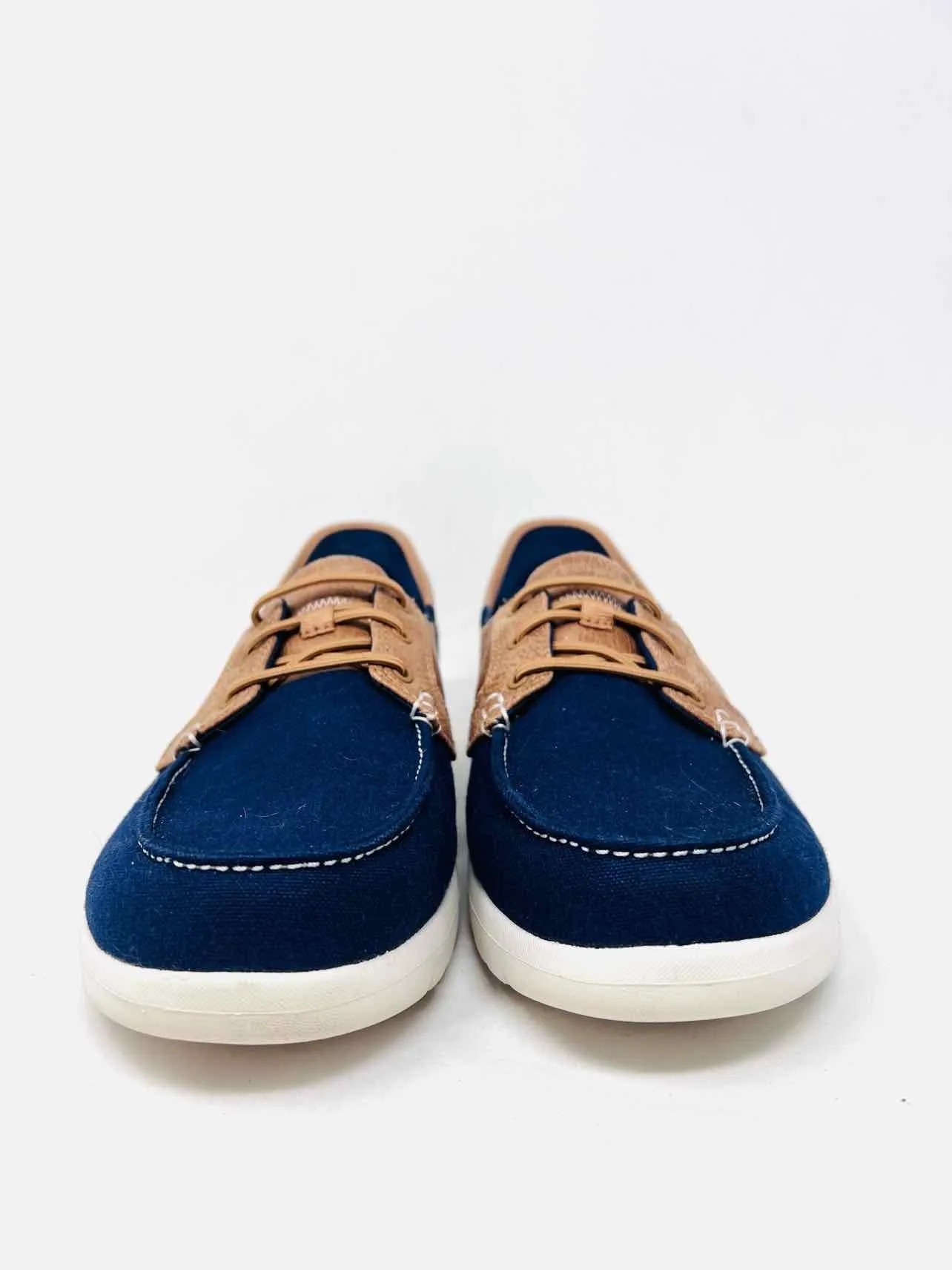 Skechers Size 9 Navy/Brown Slip-on Shoes Sneakers