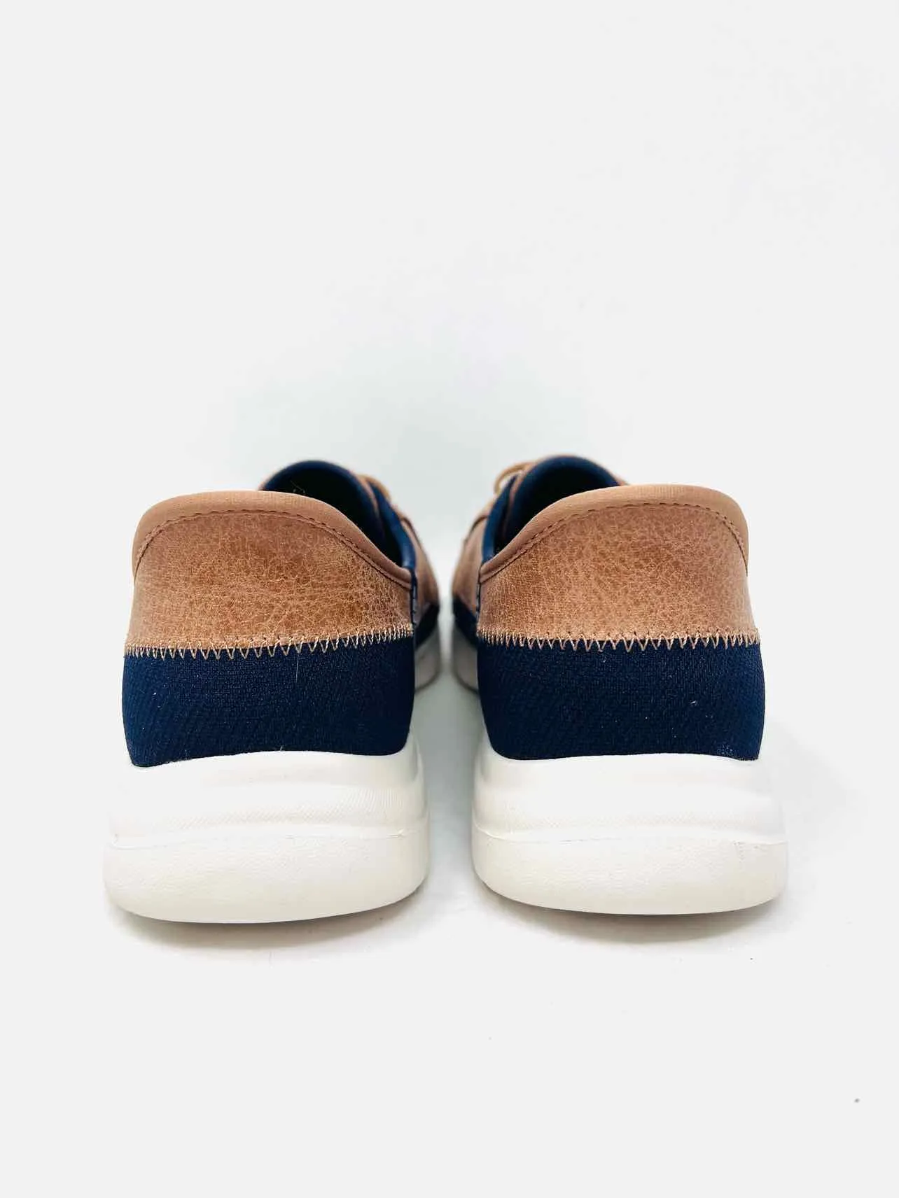 Skechers Size 9 Navy/Brown Slip-on Shoes Sneakers