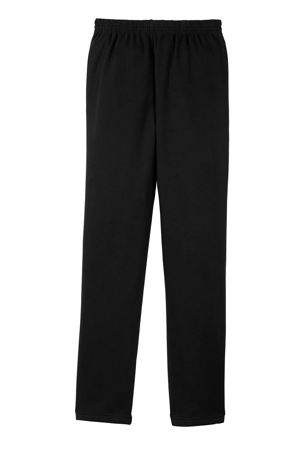 Sport-Tek Mens Open Bottom Sweatpants w/ Pockets - Black