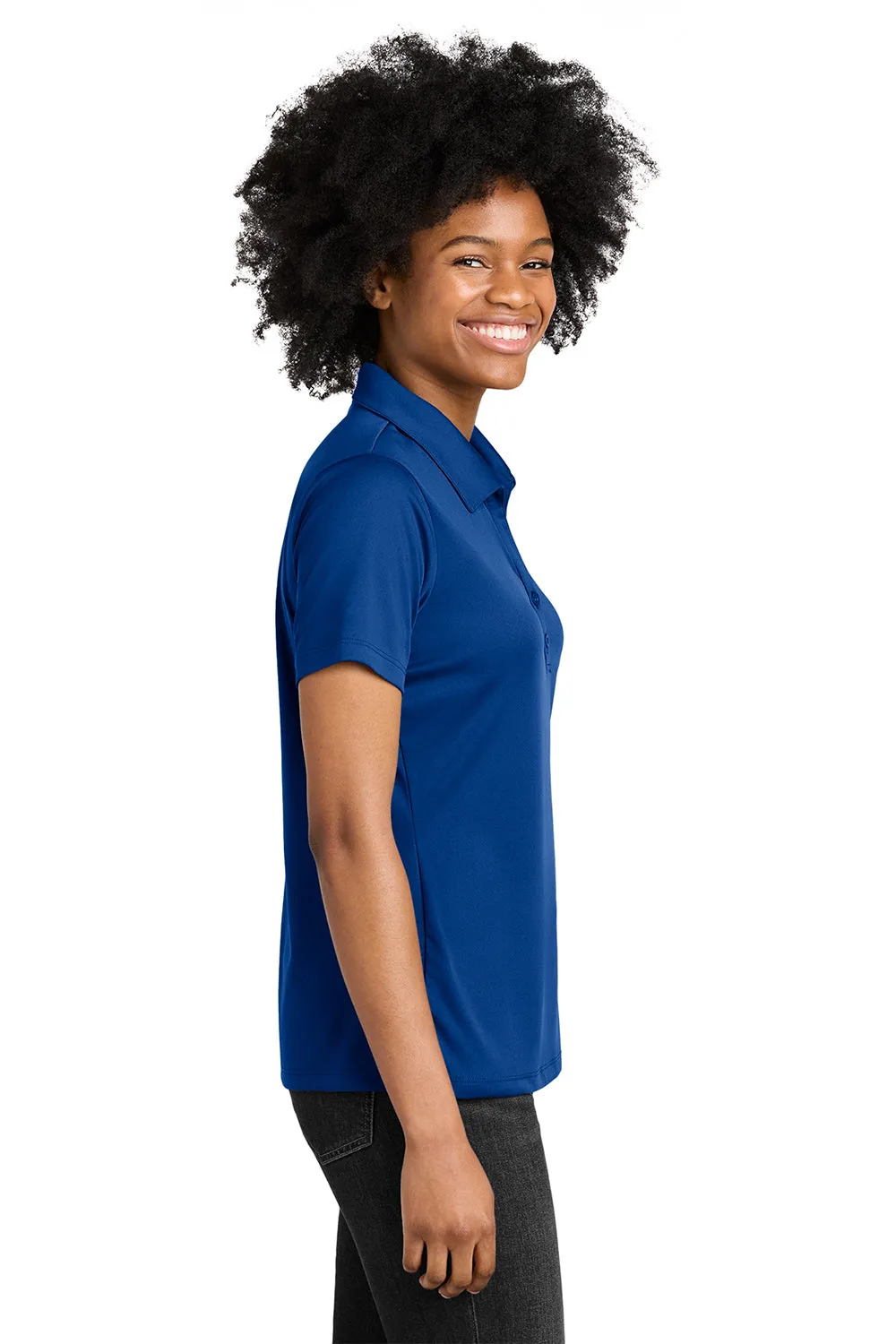 Sport-Tek Womens Competitor Moisture Wicking Short Sleeve Polo Shirt - True Royal Blue
