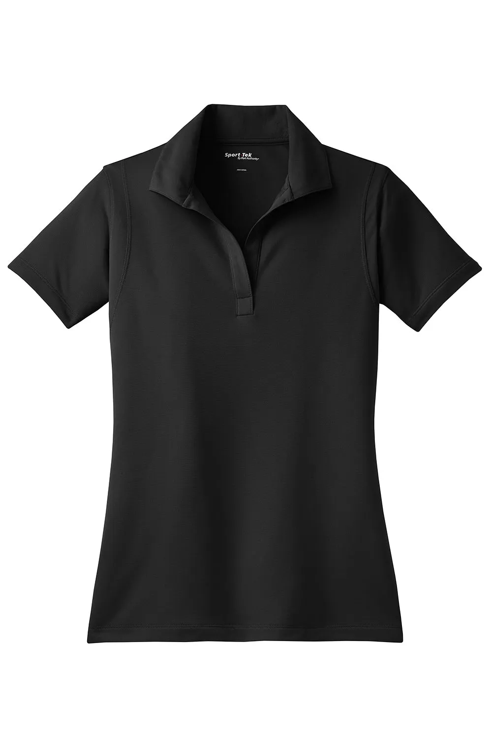 Sport-Tek Womens Sport-Wick Moisture Wicking Short Sleeve Polo Shirt - Black