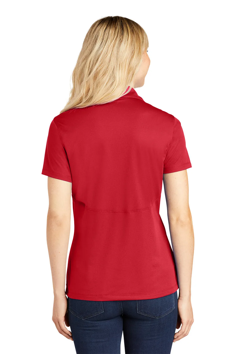 Sport-Tek Womens Sport-Wick Moisture Wicking Short Sleeve Polo Shirt - True Red