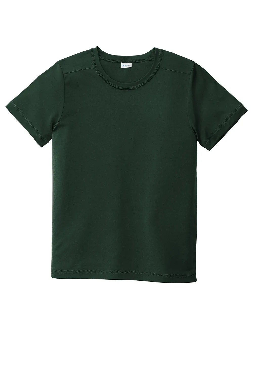 Sport-Tek Youth Moisture Wicking Short Sleeve Crewneck T-Shirt - Forest Green