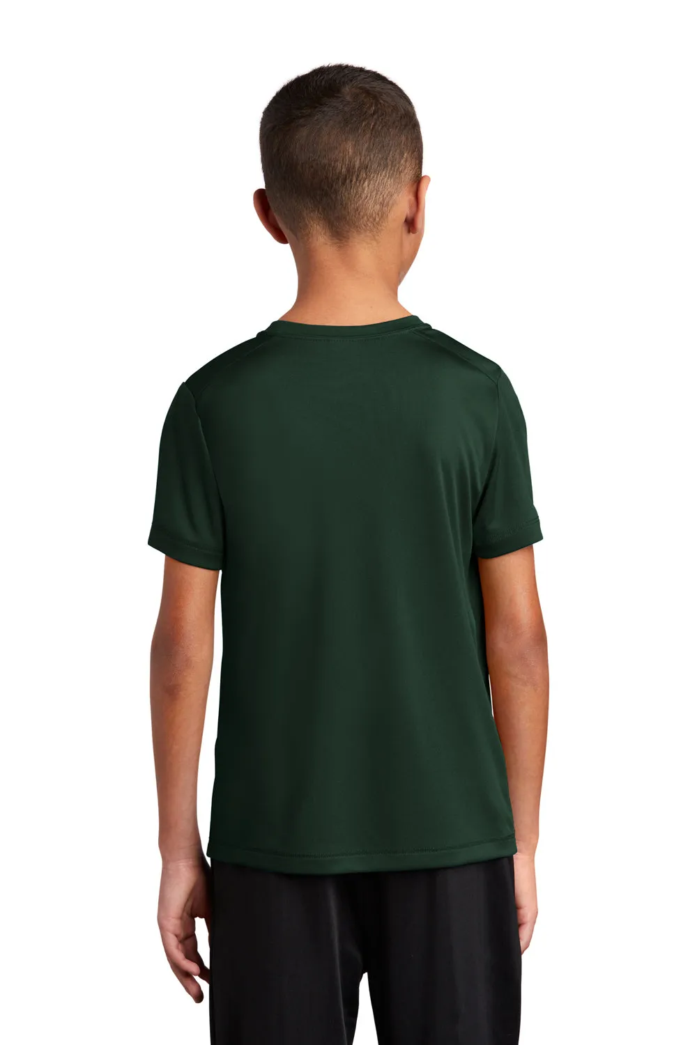 Sport-Tek Youth Moisture Wicking Short Sleeve Crewneck T-Shirt - Forest Green