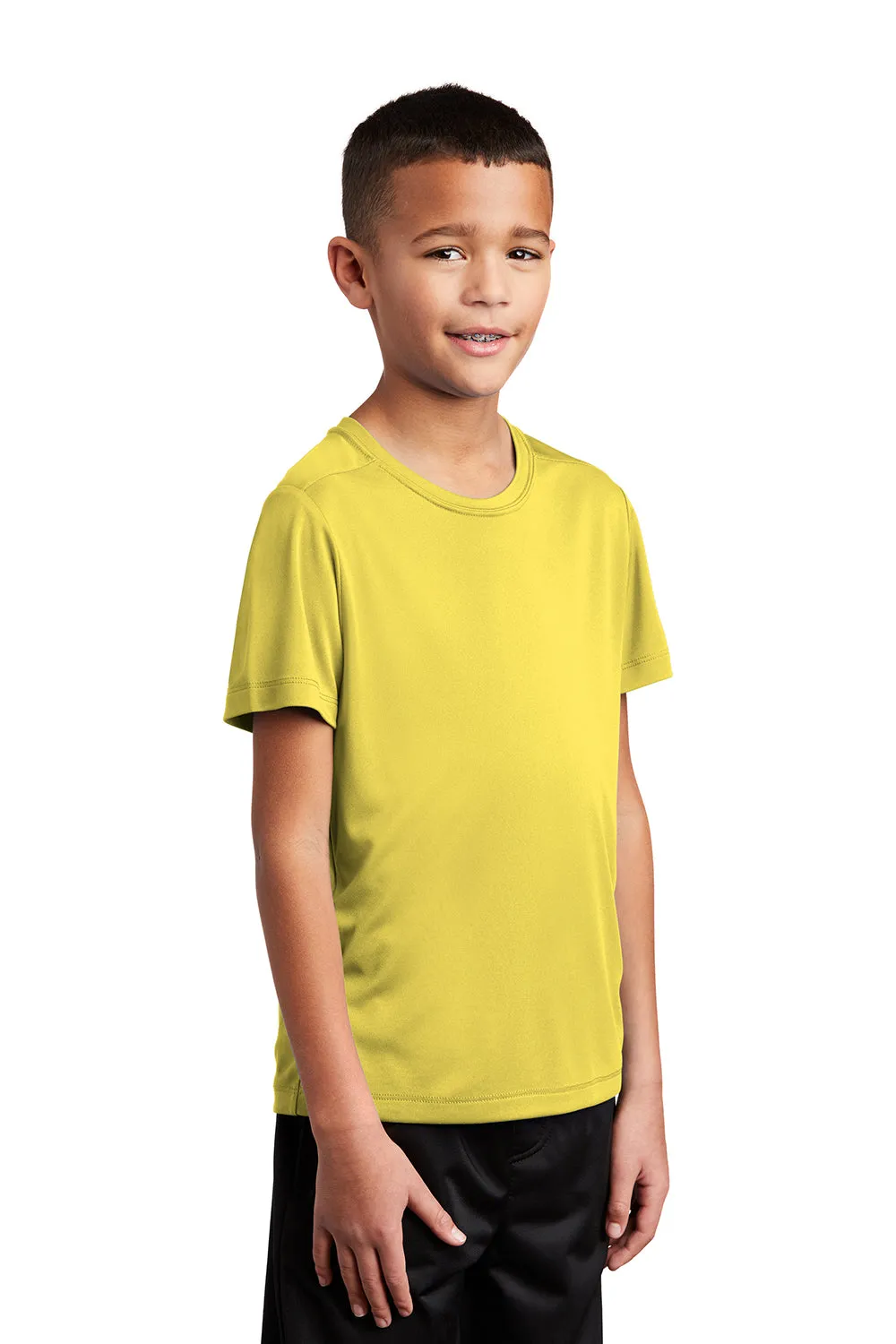 Sport-Tek Youth Moisture Wicking Short Sleeve Crewneck T-Shirt - Yellow