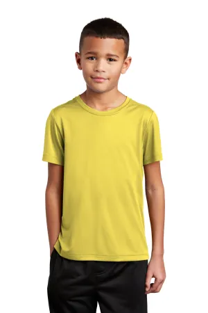 Sport-Tek Youth Moisture Wicking Short Sleeve Crewneck T-Shirt - Yellow