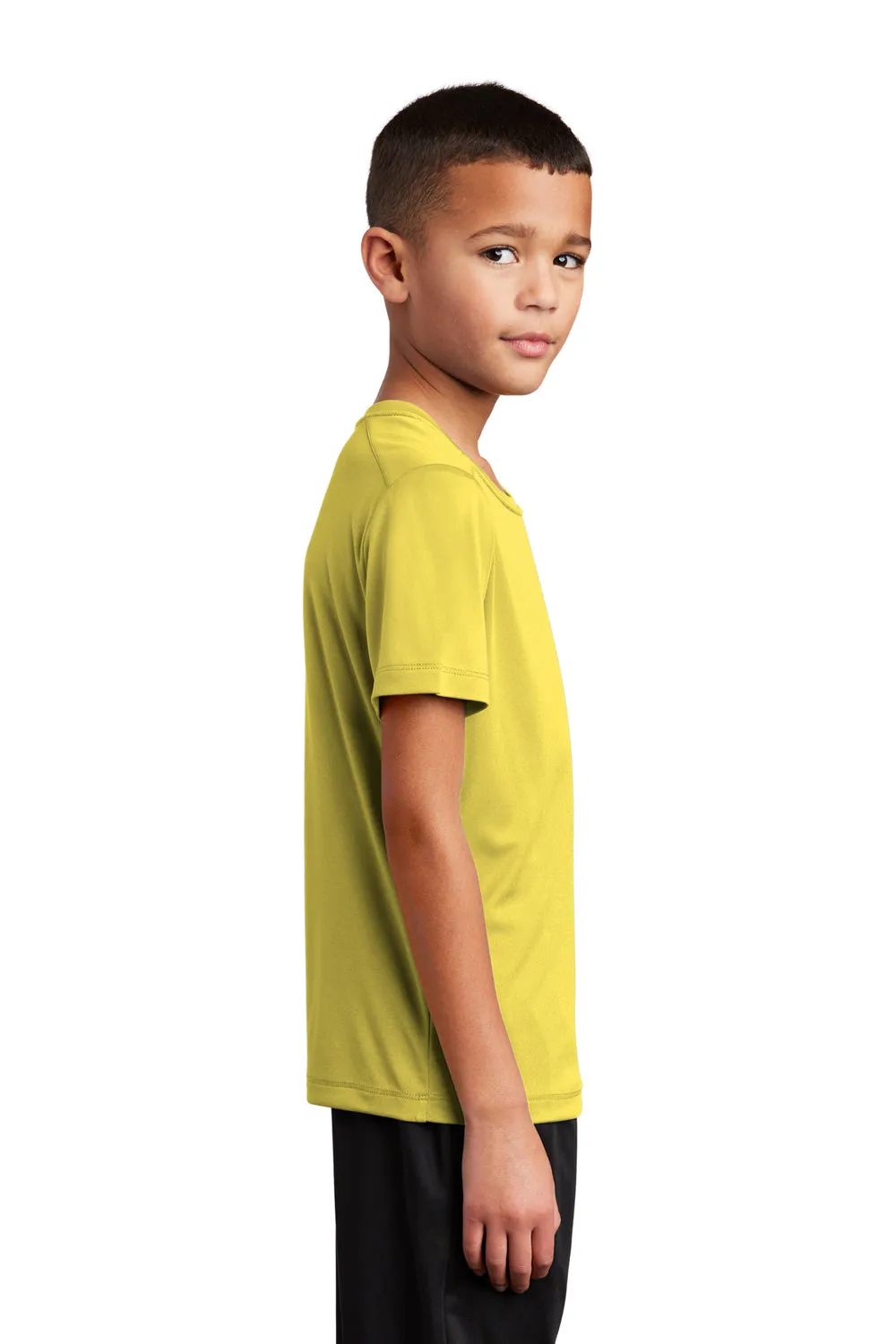 Sport-Tek Youth Moisture Wicking Short Sleeve Crewneck T-Shirt - Yellow