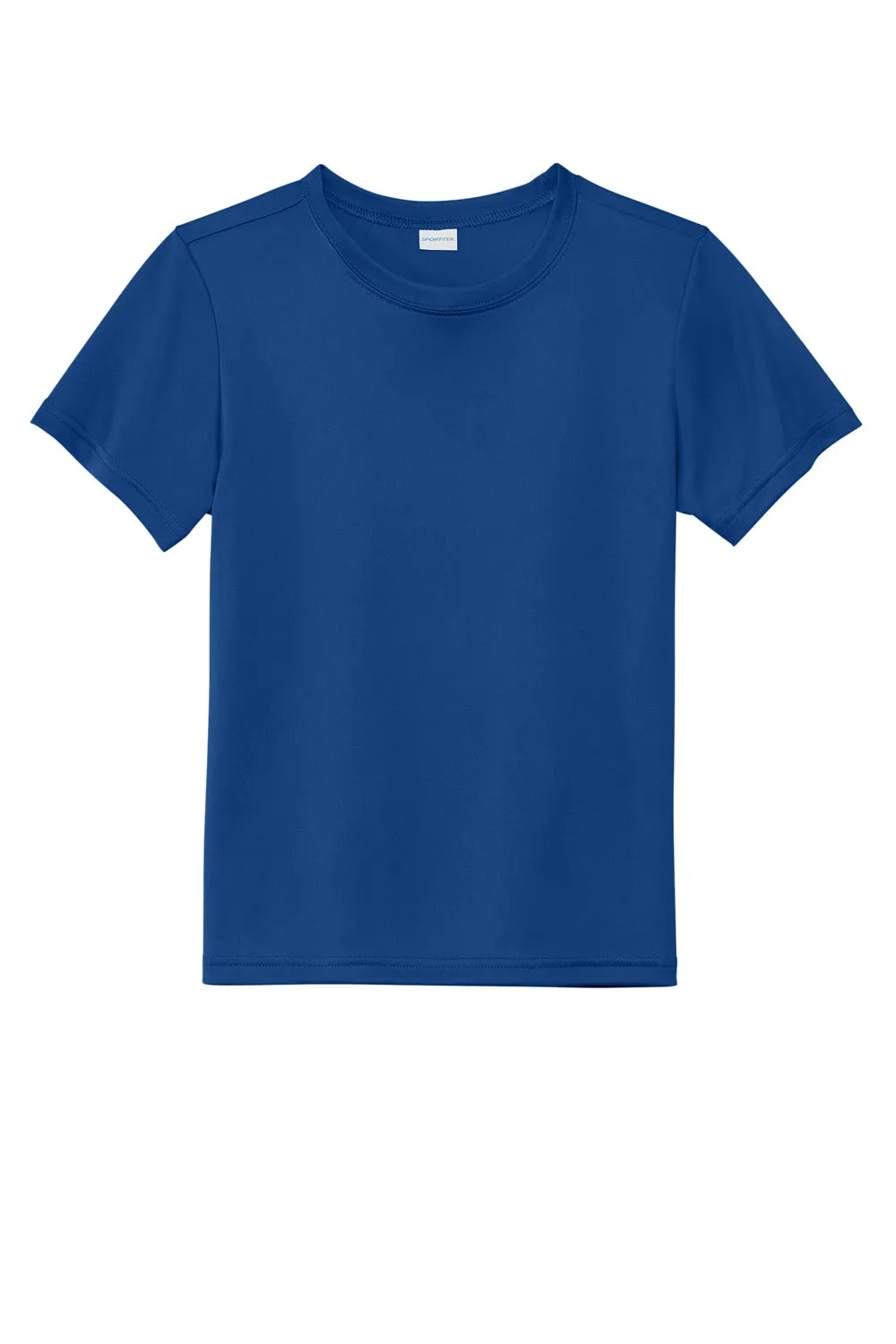 Sport-Tek Youth Re-Compete Moisture Wicking Short Sleeve Crewneck T-Shirt - True Royal Blue
