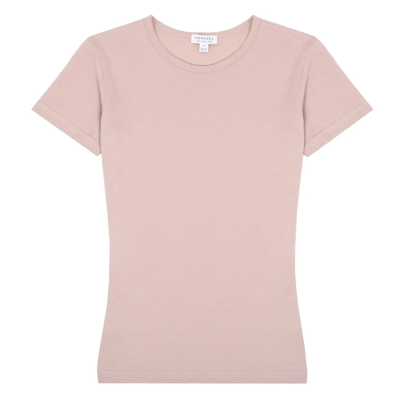 Sunspel Womens Classic T-Shirt Shell Pink