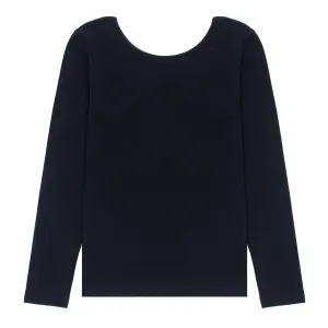 Sunspel Womens Scoop Back Top Black