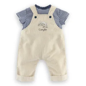 T-Shirt and Overalls Set - 30 cm Baby Doll
