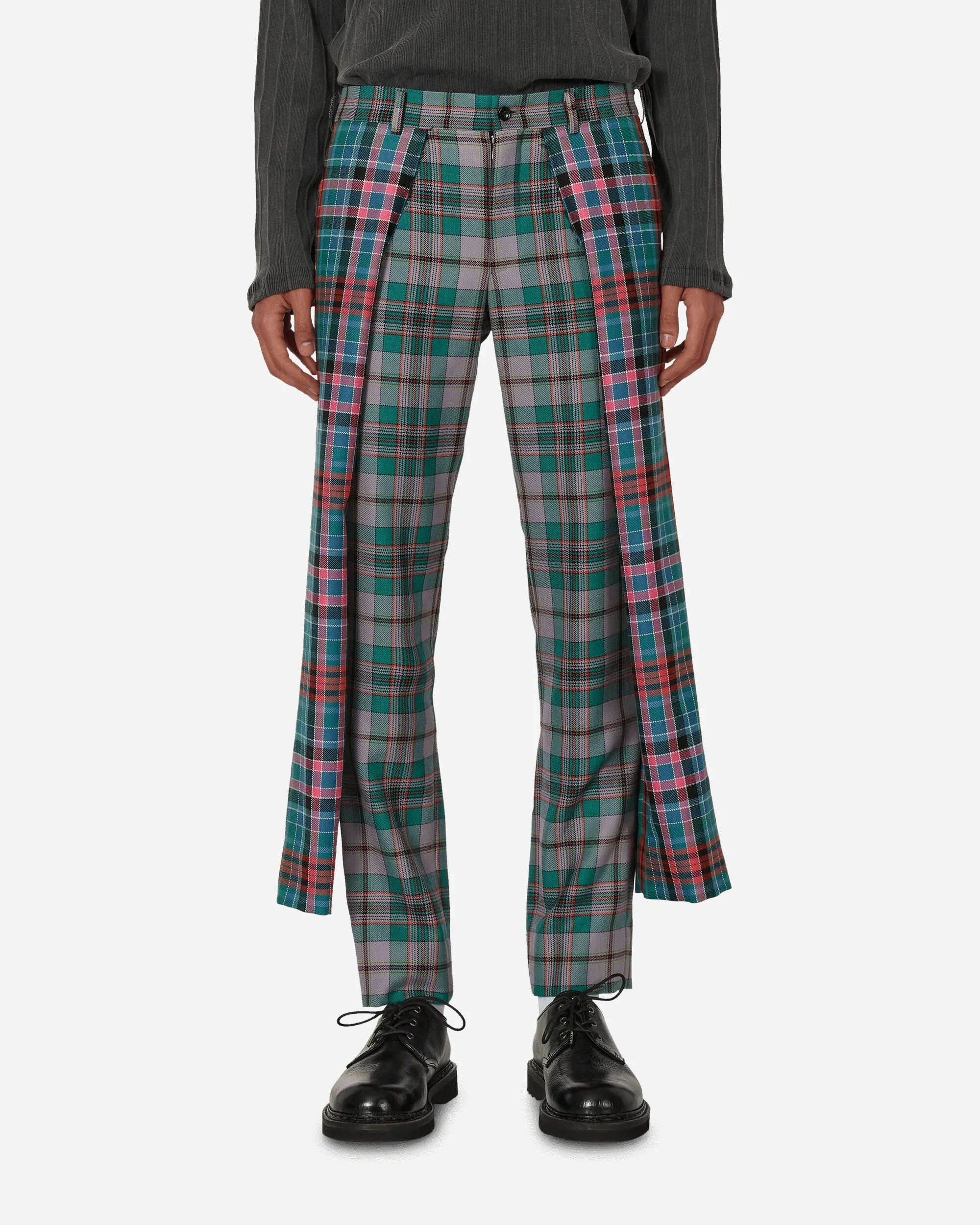 Tartan Wool Trousers Multicolor