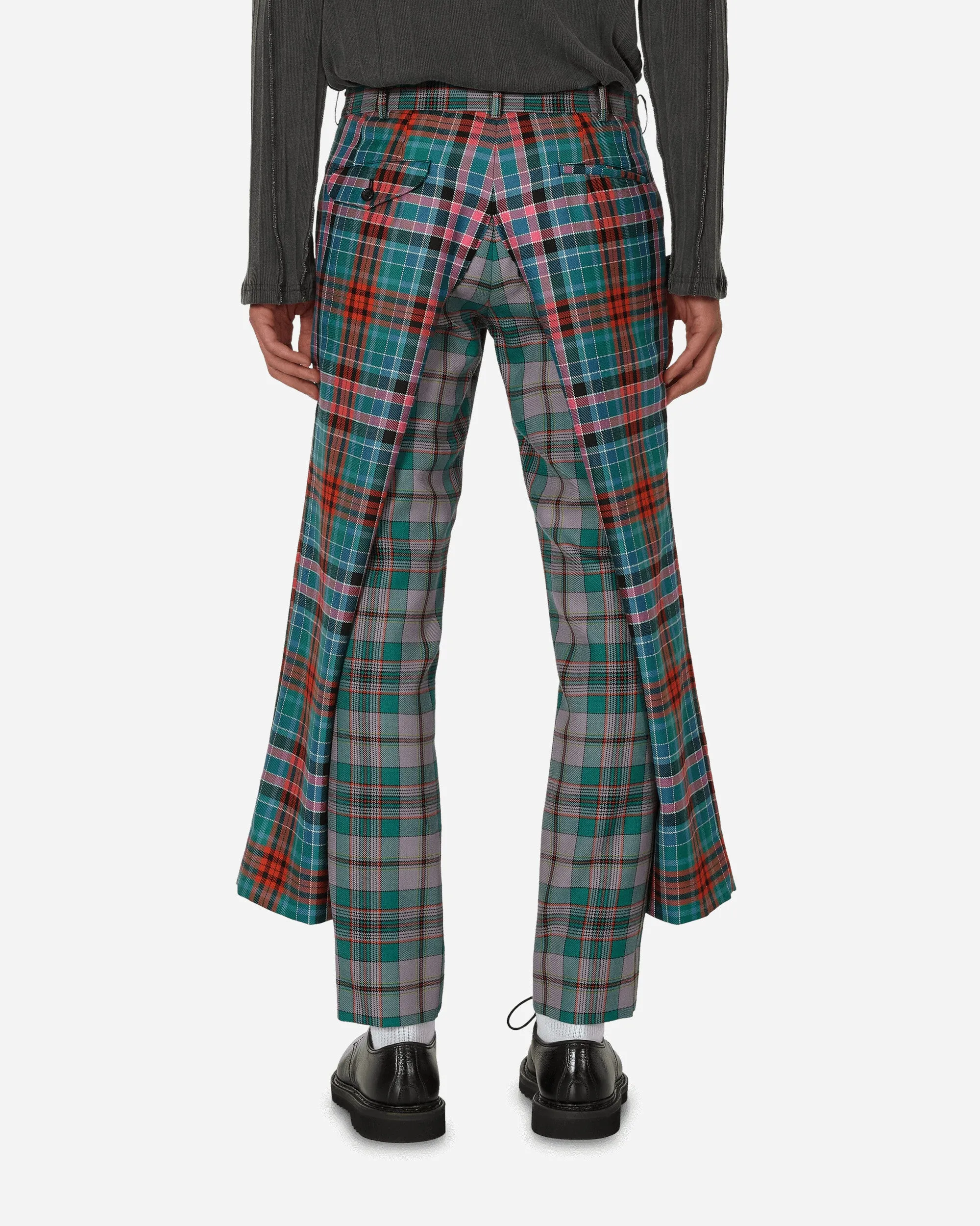 Tartan Wool Trousers Multicolor