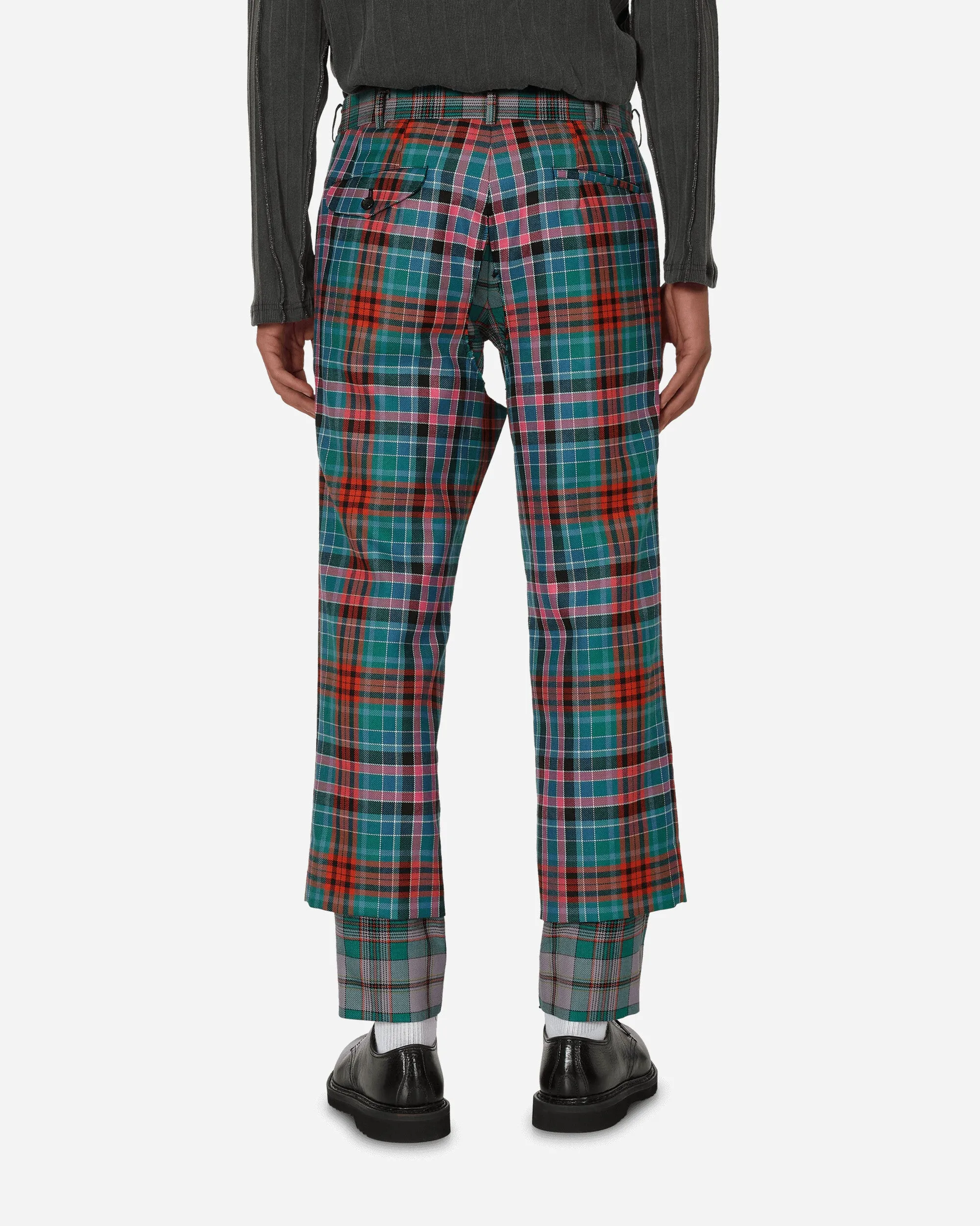 Tartan Wool Trousers Multicolor