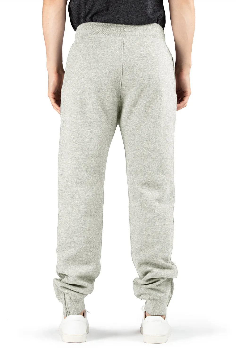 Threadfast Apparel Mens Ultimate Fleece Sweatpants w/ Pockets - Heather Oatmeal