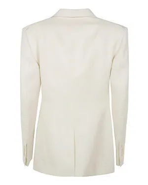 Tom Ford Womens Double Breasted Jacket In White