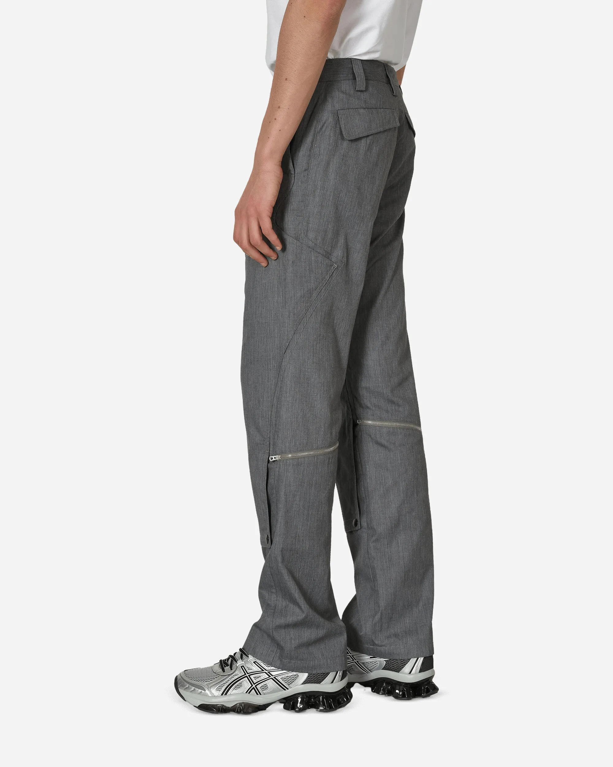 Tonino Utility Trousers Grey Melange