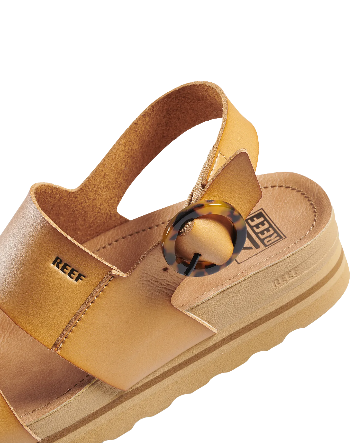 Vista Hi Buckle Sandals in Natural