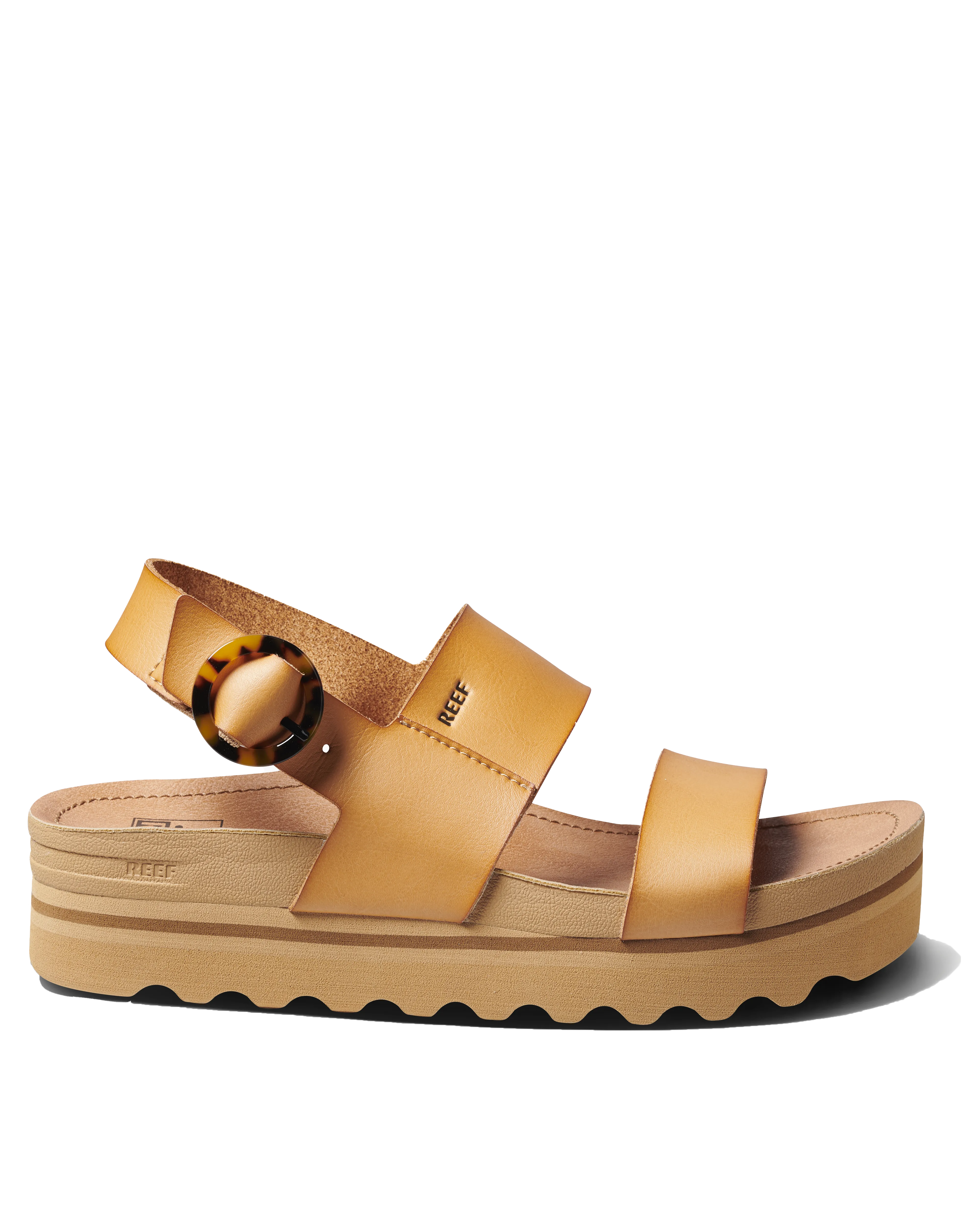 Vista Hi Buckle Sandals in Natural