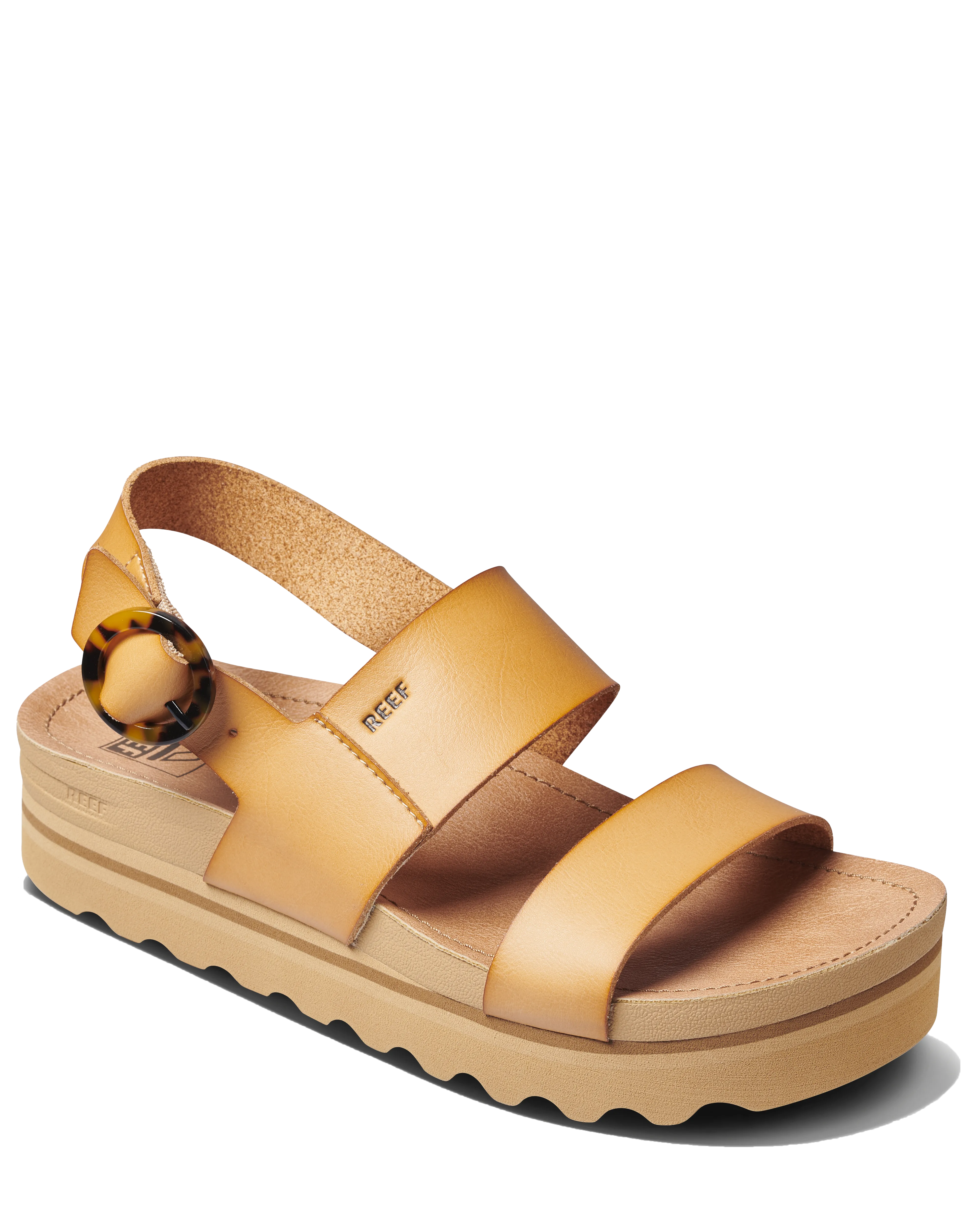 Vista Hi Buckle Sandals in Natural